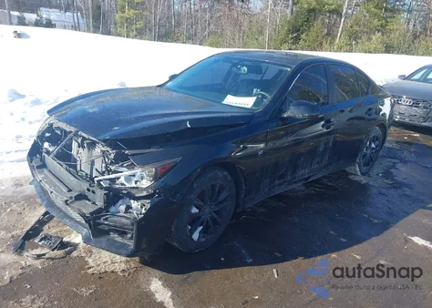 2014 Infiniti Q50 Premium from USA, damaged, VIN JN1BV7AR6EM690212
